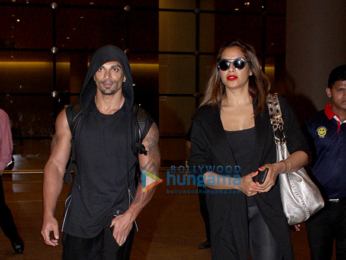 Karan Singh Grove, Bipasha Basu & Irrfan Khan snapped at the international airport