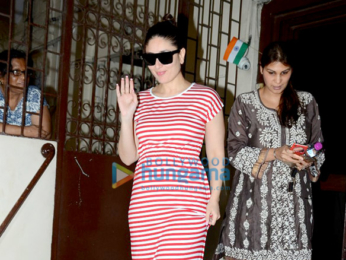 Kareena Kapoor Khan snapped post dubbing at a studio in Bandra