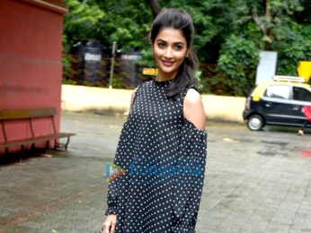 Pooja Hegde snapped at 'Mohenjo Daro' promotions