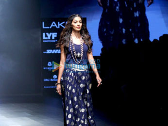 Pooja Hegde walks for Jade at Lakme Fashion Week 2016