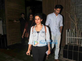Rajkumar Hirani meets 'Dangal' cast at Aamir Khan's house
