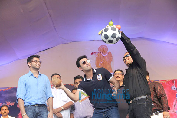 Ranbir Kapoor celebrates Gokul Ashtami the football way with Mumbai City Football Club Ranbir Kapoor celebrates Gokul Ashtami the football way with Mumbai City Football Club