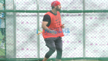 Ranbir Kapoor snapped practicing his football moves