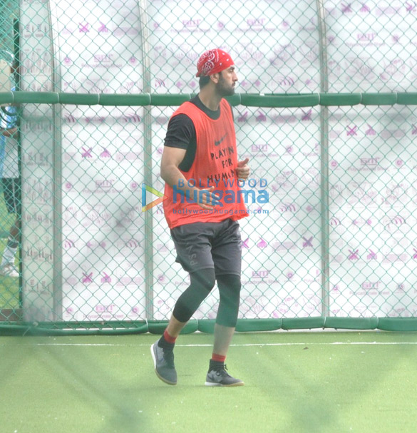 Ranbir Kapoor snapped practicing his football moves