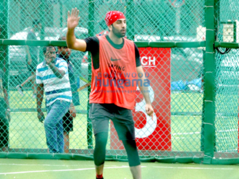 Ranbir Kapoor snapped practicing his football moves