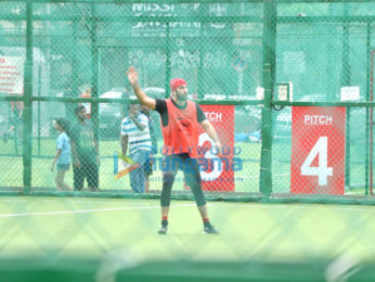 Ranbir Kapoor snapped practicing his football moves