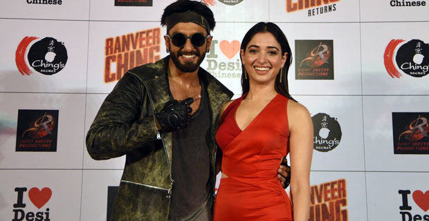 Ranveer Singh, Rohit Shetty, Tamannaah Bhatia At ‘Ranveer Ching Returns’ Premiere