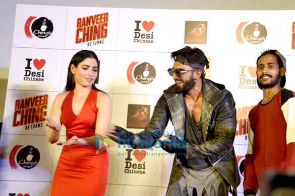 ranveer tamannaah rohit unveil chings 6