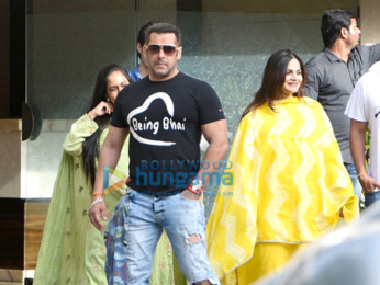 Salman Khan and family snapped post Raksha Bandhan celebrations at Arpita Khan's house