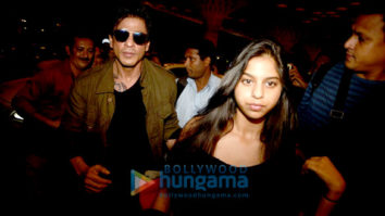 Shah Rukh Khan snapped with his family at the airport