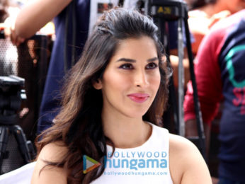 Sophie Choudry & Karthik Aaryan attend a college fest