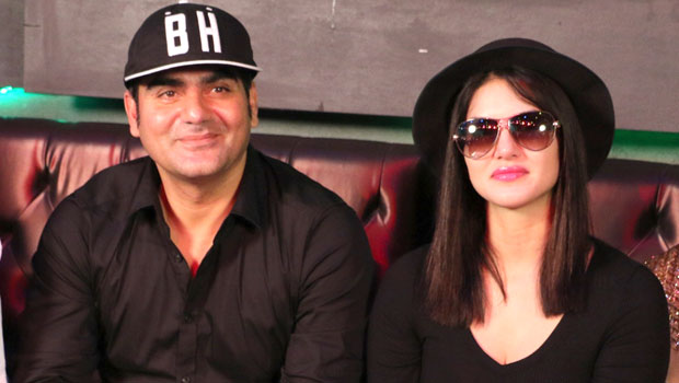 Sunny Leone, Arbaaz Khan At Announcement Of ‘Tera Intezaar’