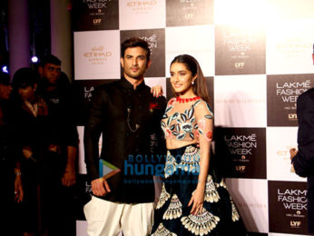 Sushant Singh Rajput & Shraddha Kapoor walk the ramp for Manish Malhotra at Lakme Fashion Week 2016