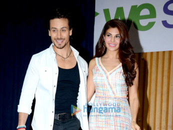 Tiger Shroff & Jacqueline Fernandez promote 'A Flying Jatt' at Welingkars