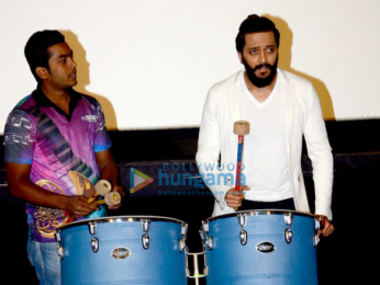 Riteish Deshmukh & Nargis Fakhri at the trailer launch of 'Banjo'