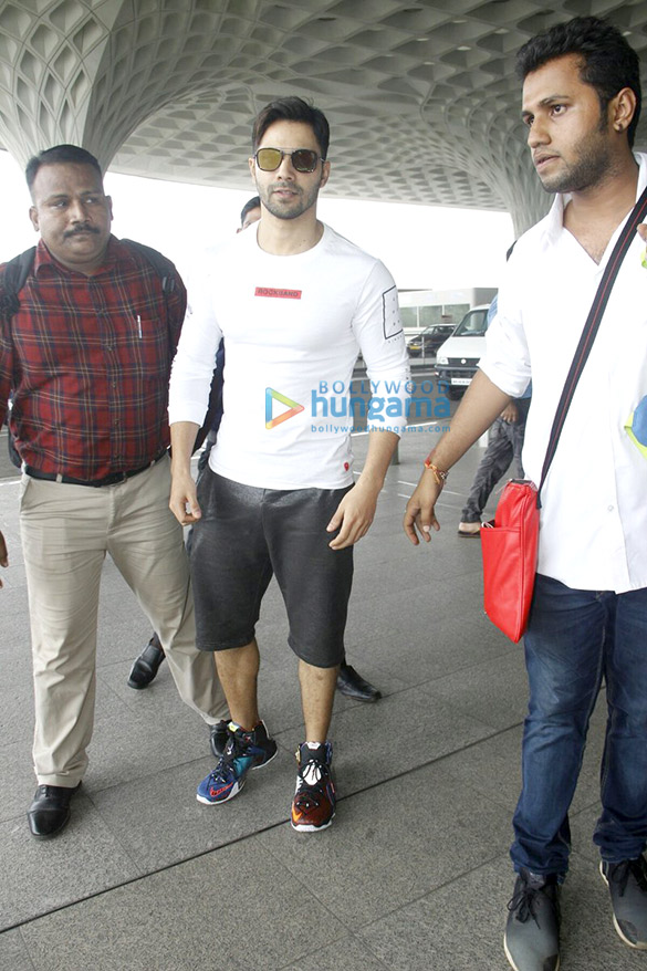 Varun Dhawan & Alia Bhatt depart to shoot for ‘Badrinath Ki Dulhania’ in Gujarat