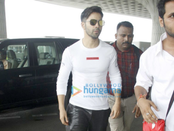 Varun Dhawan & Alia Bhatt depart to shoot for 'Badrinath Ki Dulhania' in Gujarat