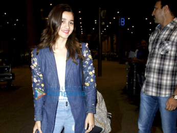 Varun Dhawan and Alia Bhatt arrive in Mumbai from USA