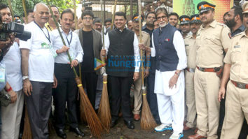 Amitabh Bachchan & honourable Chief Minister Devendra Fadnavis promote Swacch Bharat Campaign