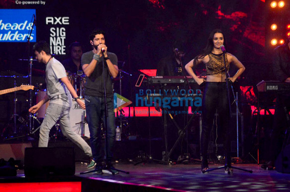 cast music directors at the rock on 2 concert in mumbai 4