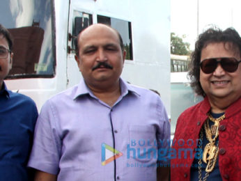 Daisy Shah, Bappi Lahiri snapped on the sets of Ramratan