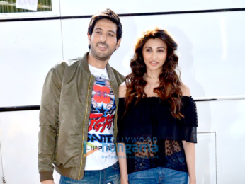 Daisy Shah, Bappi Lahiri snapped on the sets of Ramratan