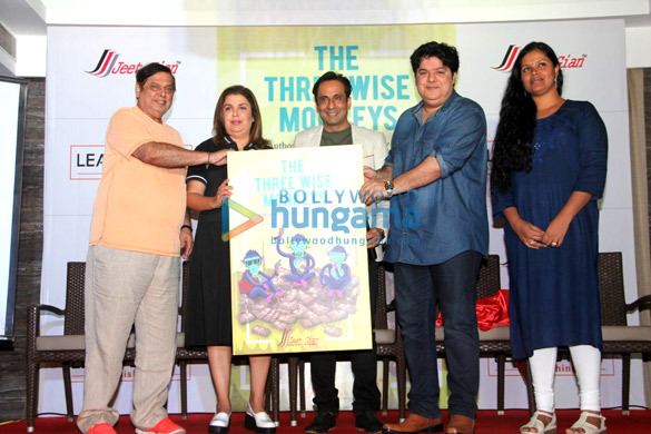 Farah Khan, Sajid Khan & David Dhawan at ‘The Three Wise Monkeys’ book launch