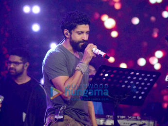 Farhan Akhtar, Arjun Rampal & Shraddha Kapoor snapped at 'Rock On!! 2' concert rehearsals