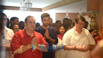 Ranbir Kapoor, Randhir Kapoor & Rajiv Kapoor celebrate Ganesh Chaturthi at RK Studio