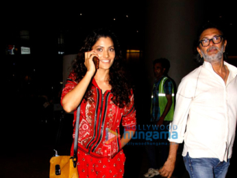 Harshvardhan Kapoor, Saiyami Kher & Suniel Shetty snapped at the airport