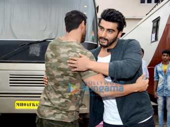 John Abraham & Arjun Kapoor snapped at Mehboob Studio