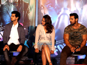 John Abraham & Sonakshi Sinha at the trailer launch of 'Force 2'