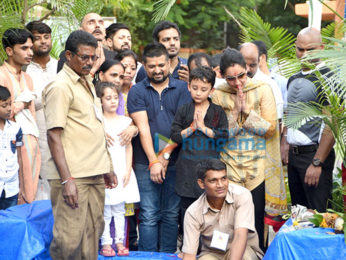 Manyata Dutt & kids' Ganesh visarjan