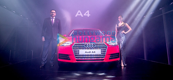 nimrat kaur and ravi shastri grace audi a4s launch 2