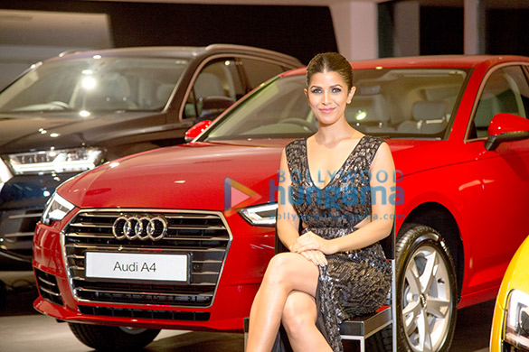 nimrat kaur and ravi shastri grace audi a4s launch 5