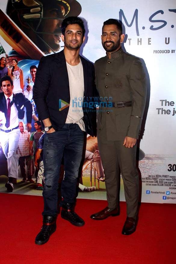 Sushant Singh Rajput, Mahendra Singh Dhoni & the rest of cast grace the premiere of  ‘M.S. Dhoni – The Untold Story’