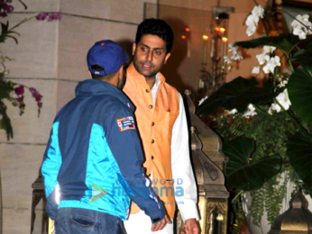 Ranbir Kapoor, Abhishek Bachchan, Varun Dhawan & John Abraham meet the ISL team owners at Ambani’s residence