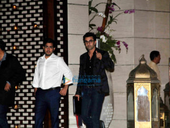 Ranbir Kapoor, Abhishek Bachchan, Varun Dhawan & John Abraham meet the ISL team owners at Ambani’s residence