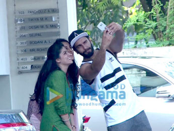 Ranveer Singh snapped post darshan at Sanjay Leela Bhansali's Ganesha