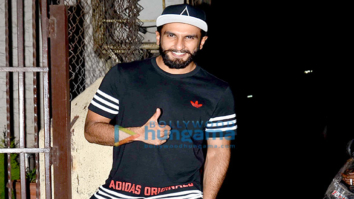 Ranveer Singh snapped post dubbing at a studio in Bandra