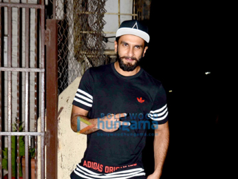 Ranveer Singh snapped post dubbing at a studio in Bandra