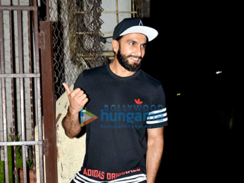 Ranveer Singh snapped post dubbing at a studio in Bandra
