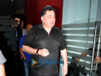 Rishi Kapoor & lyricist Sameer snapped post their dinner at 'Royal China'