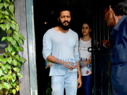 Riteish Deshmukh & Genelia Dsouza snapped post lunch at Pali Village Cafe