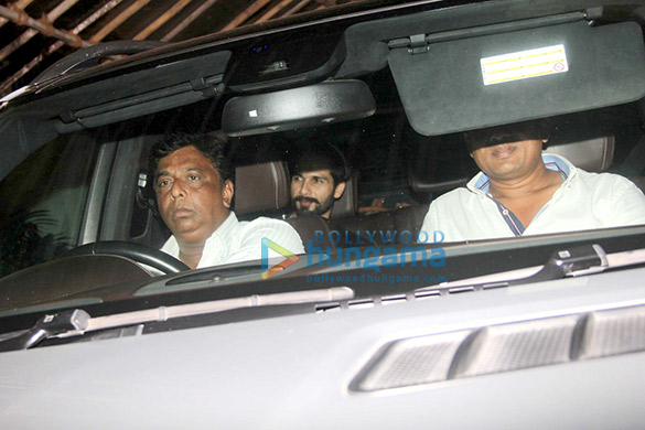 Shahid Kapoor snapped post meeting with Sanjay Leela Bhansali