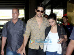 Sidharth Malhotra & Katrina Kaif return from Delhi promotions of ‘Baar Baar Dekho’
