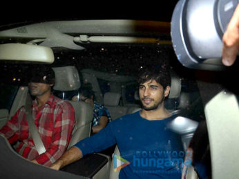 Sidharth Malhotra & Katrina Kaif snapped post dinner at Nitya Mehra's house