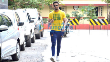Upen Patel snapped post his gym session in Bandra