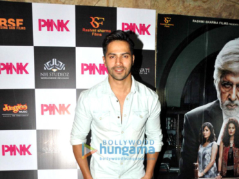 Varun Dhawan snapped post 'Pink' screening