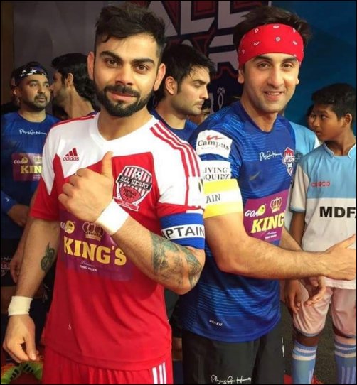 check out a charity match between bollywood celebrities and cricketers 10